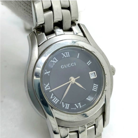 Gucci 5500L 27mm Women's Black X Silver - Picture 8 of 8
